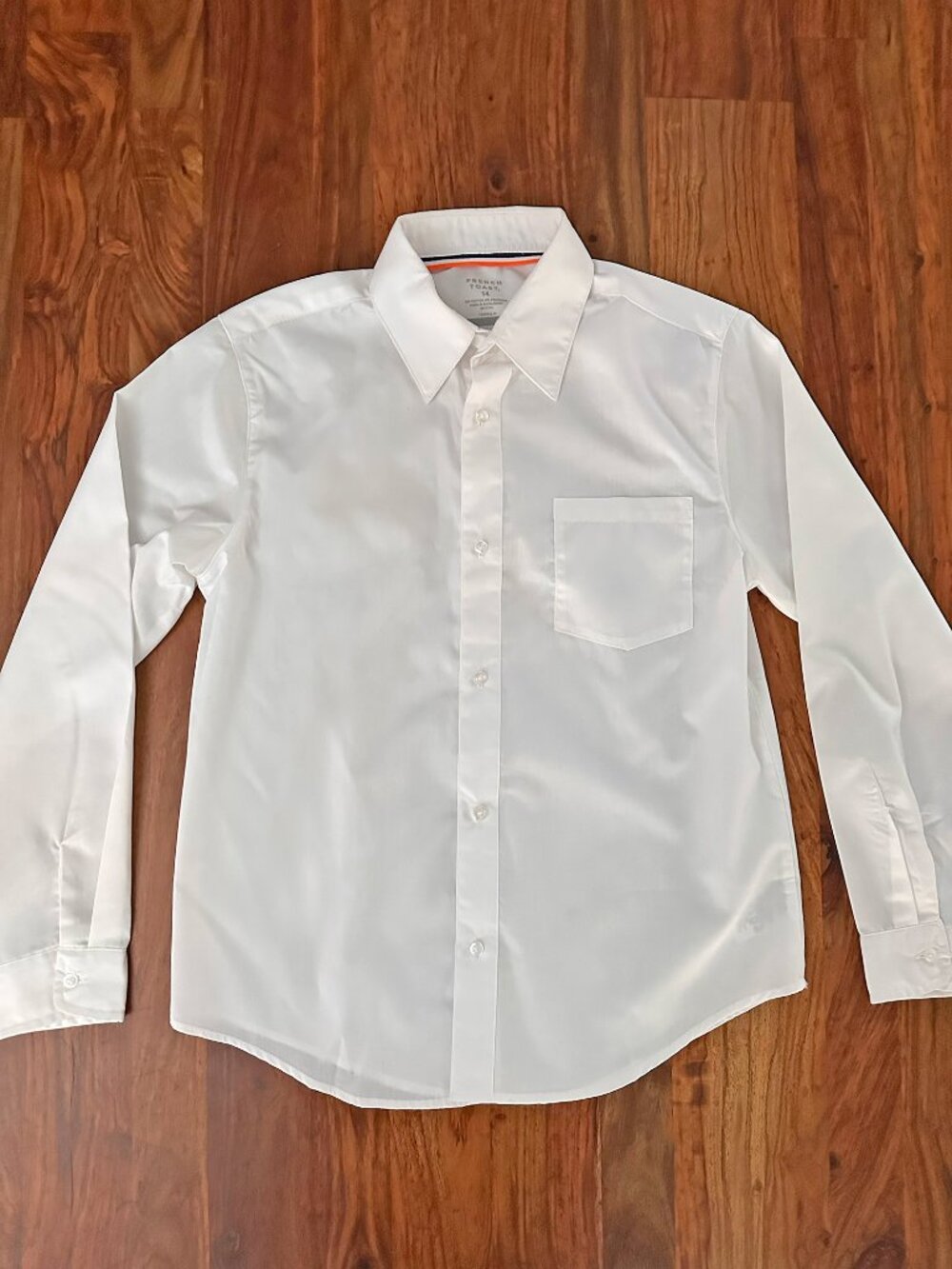 French Toast, Boys Dress Button Down White Shirt, Size 14